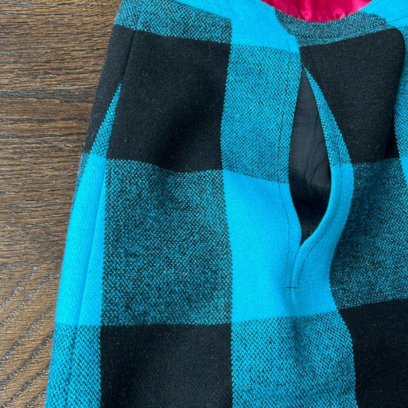 Banana Republic black and turquoise A line skirt size 8 - Picture 8 of 15